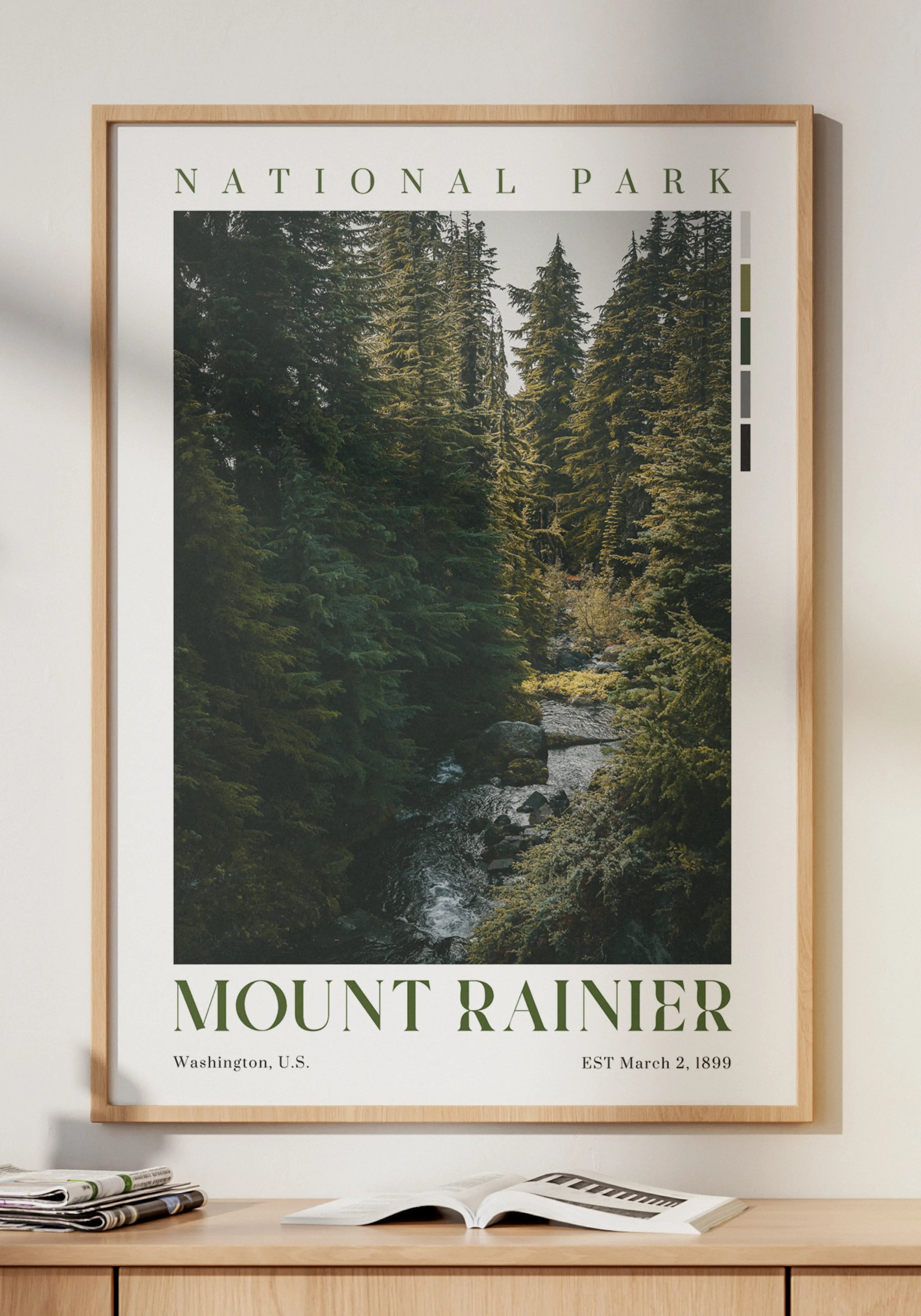 Mount Rainier National Park Poster