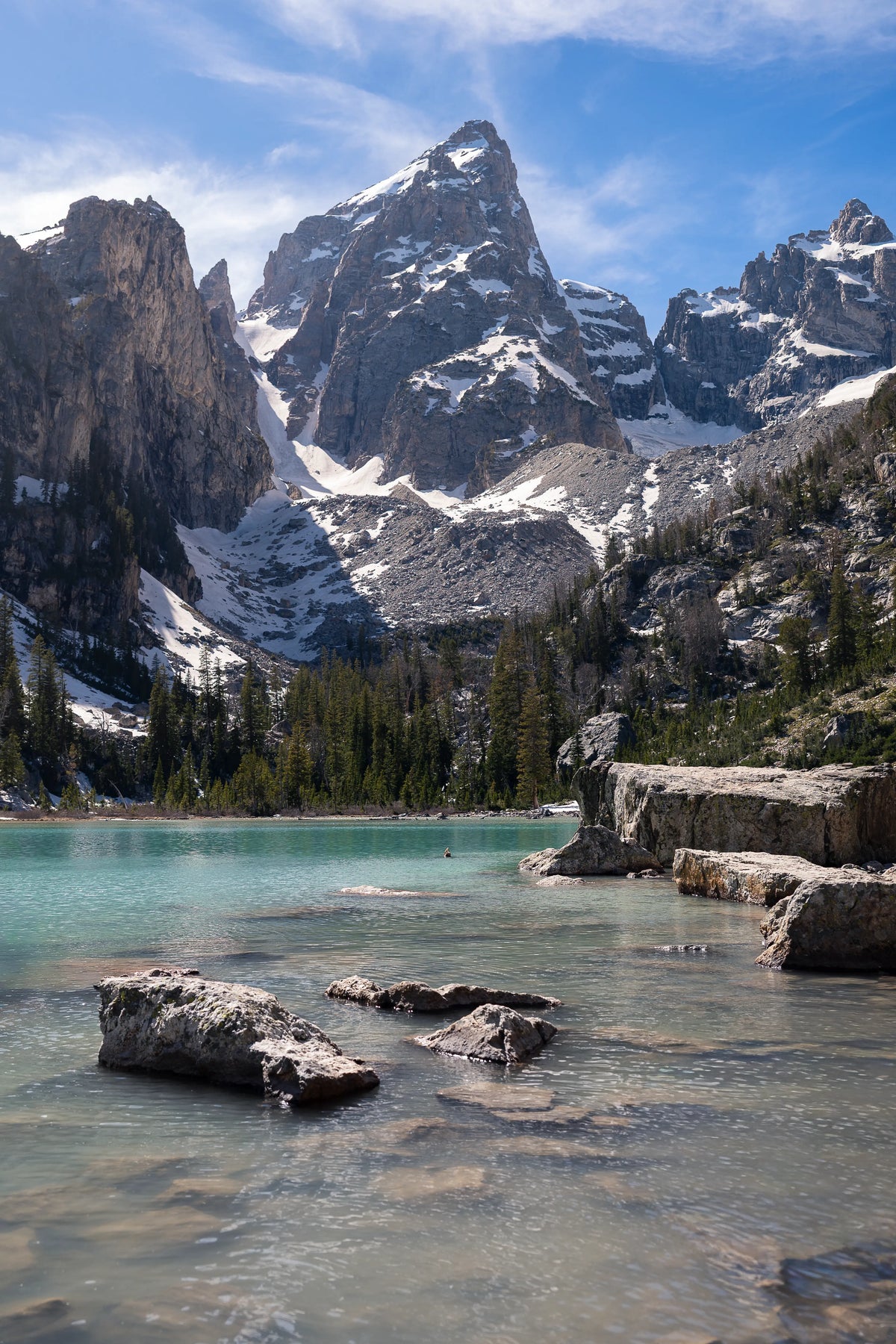 Delta Lake in Grand Teton National Park Wyoming photography print