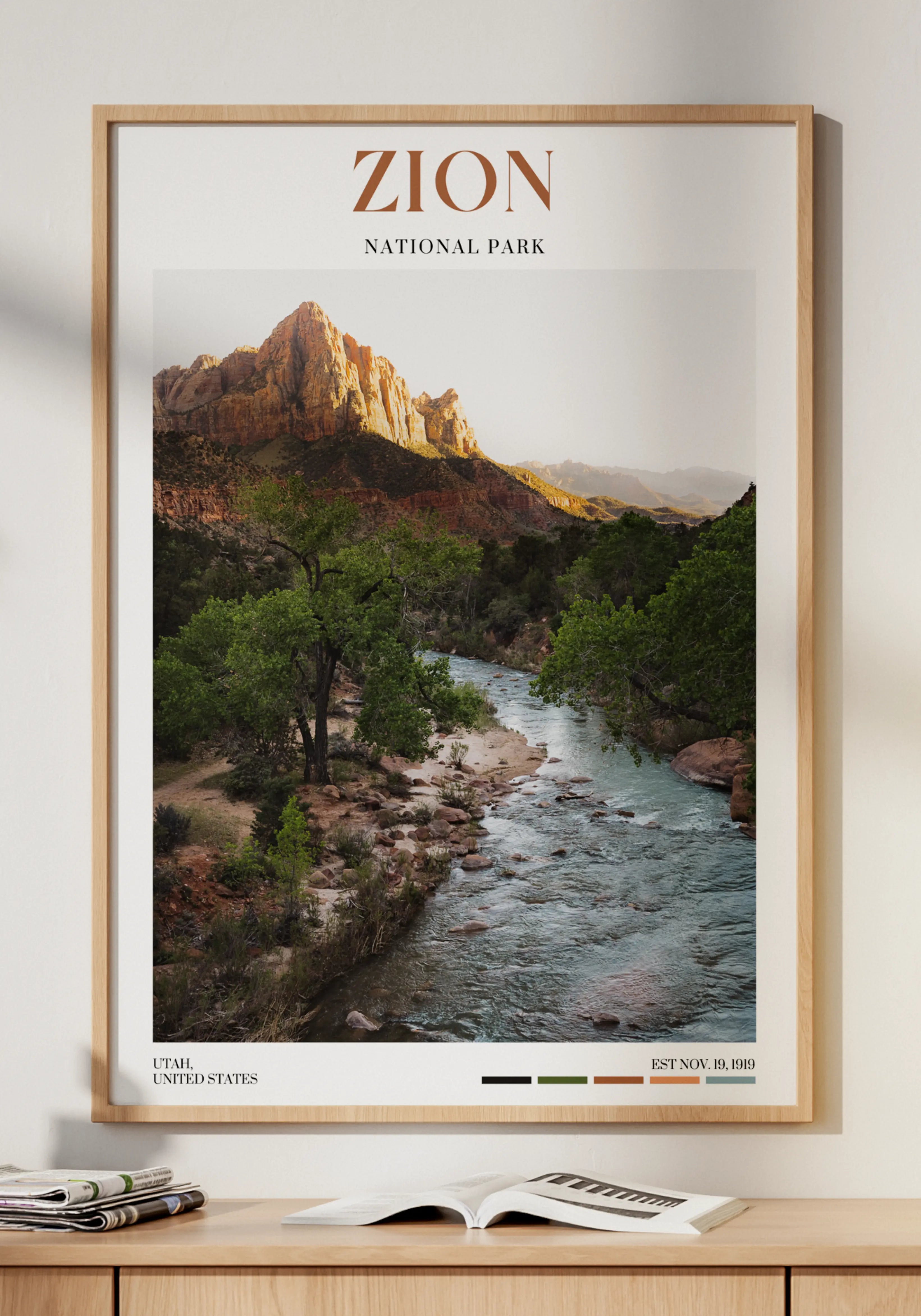 Zion National Park Poster