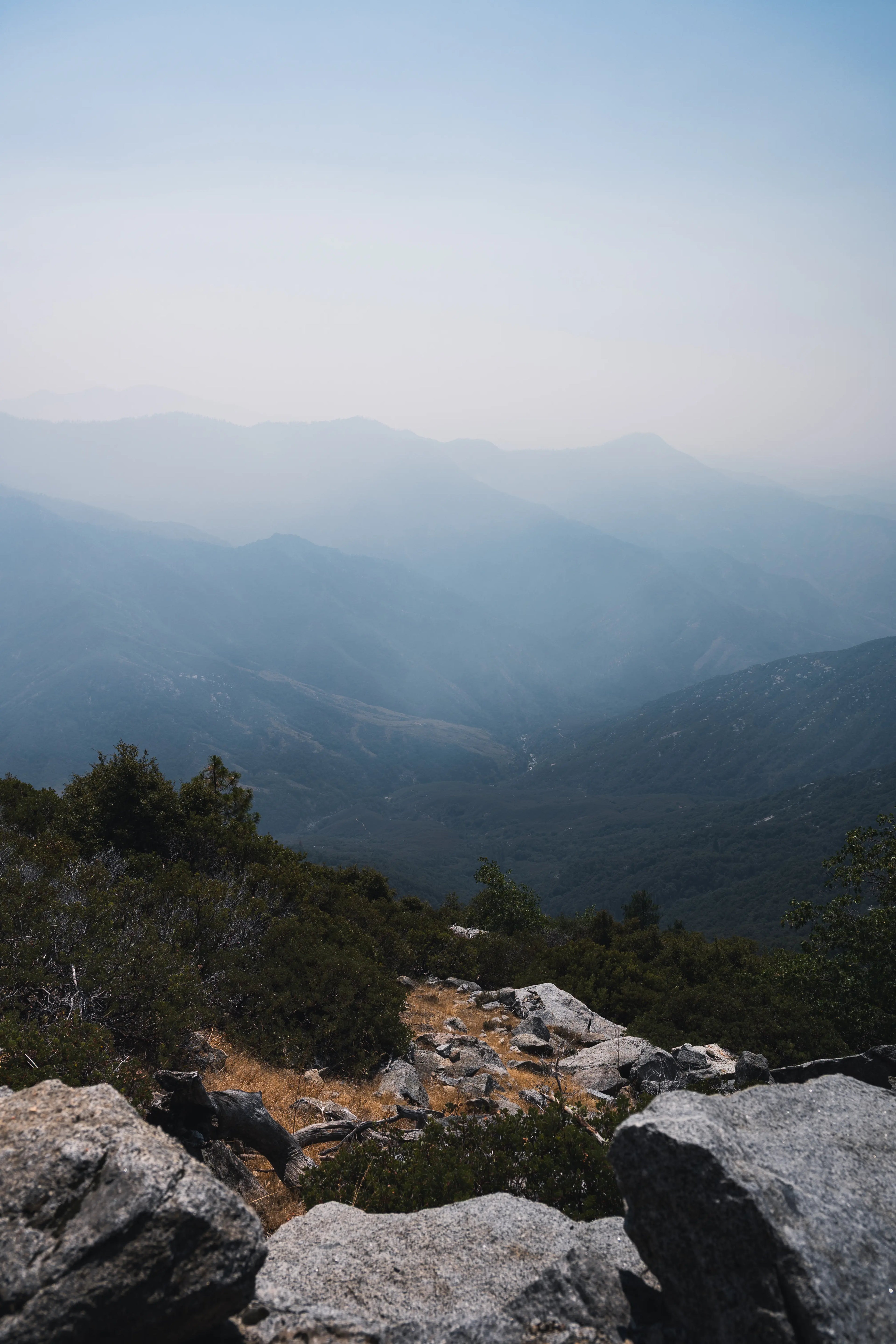 View from Eagle View in Sequoia National Park, California photography print