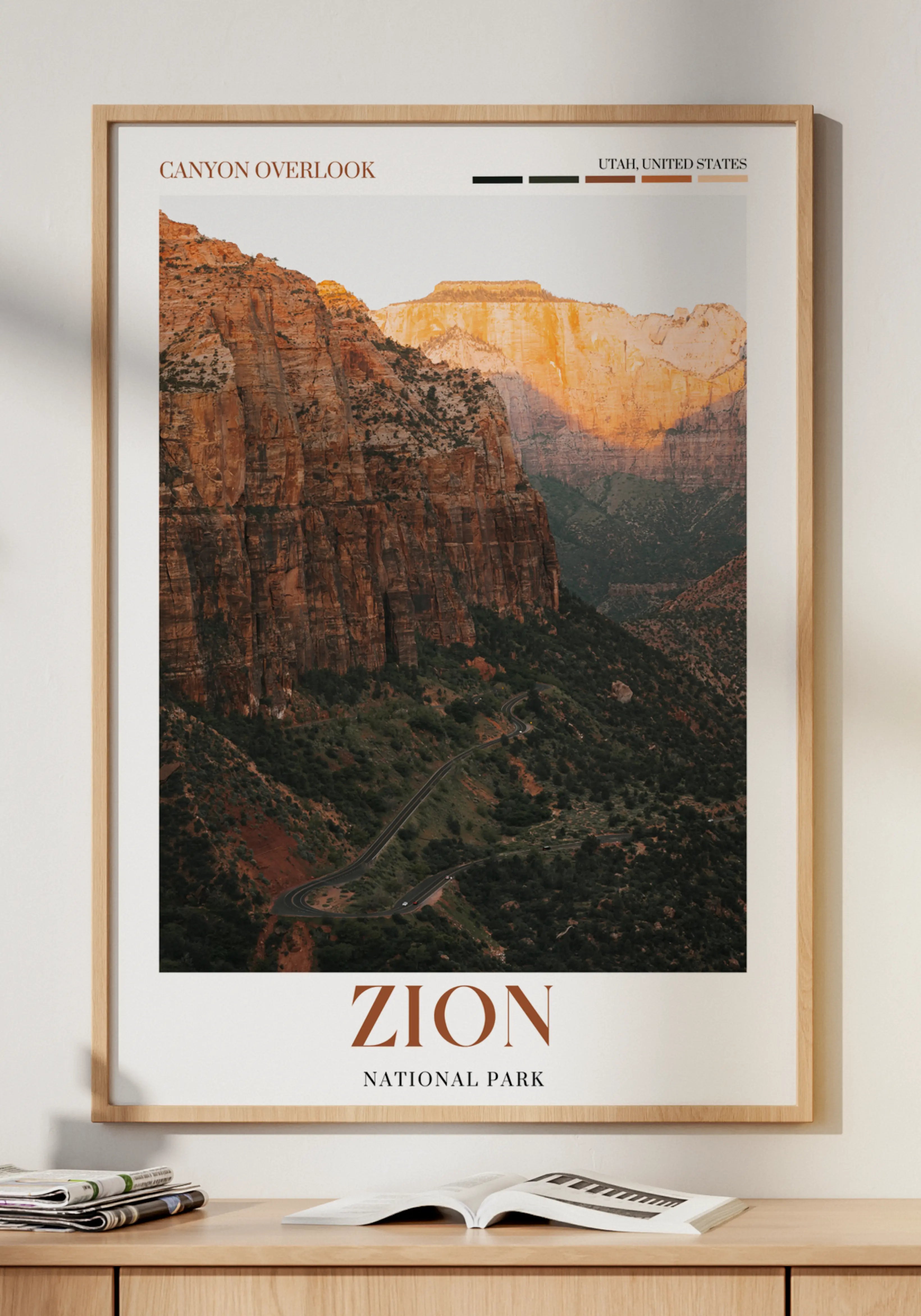 Zion National Park Poster