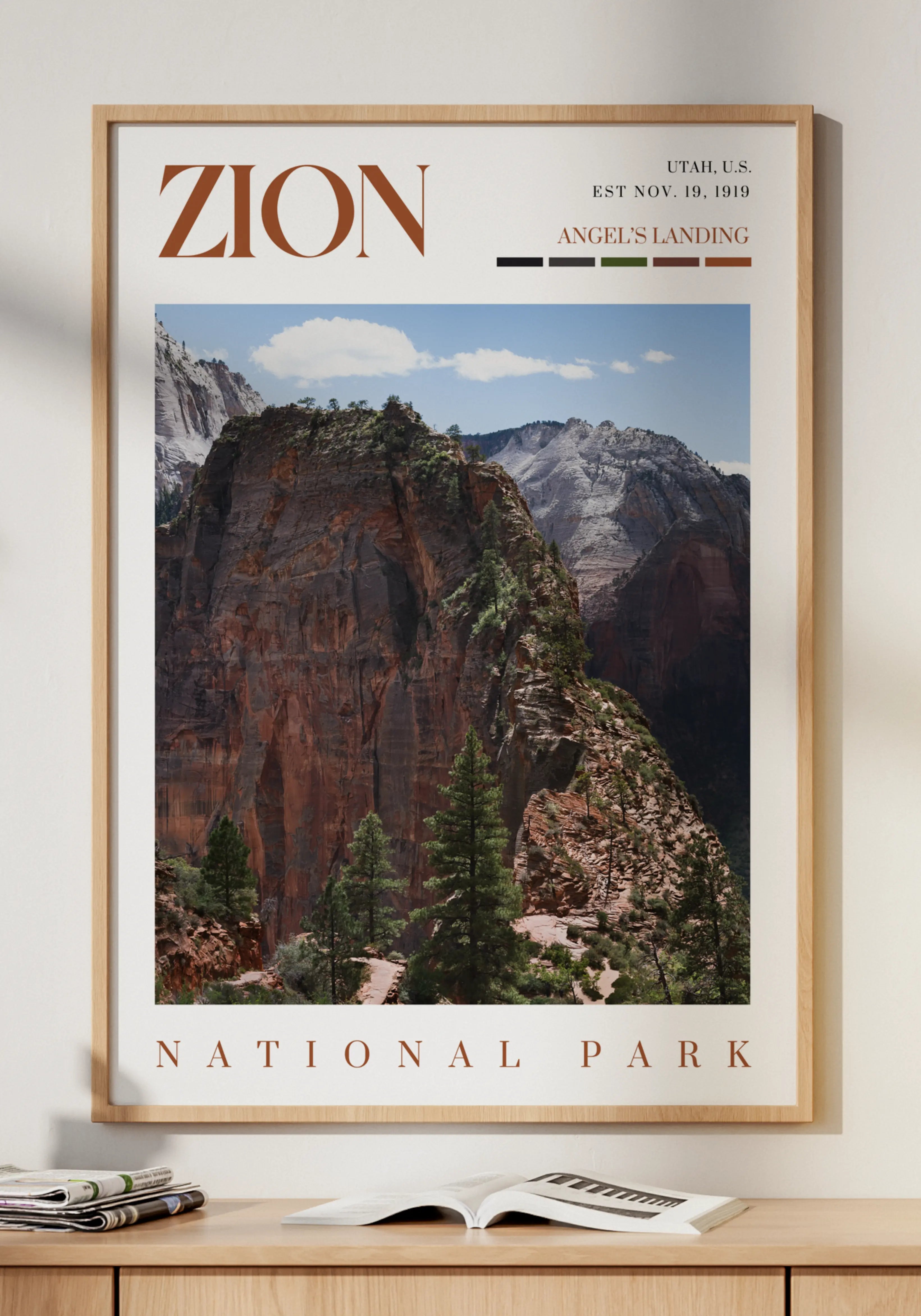 Zion National Park Poster