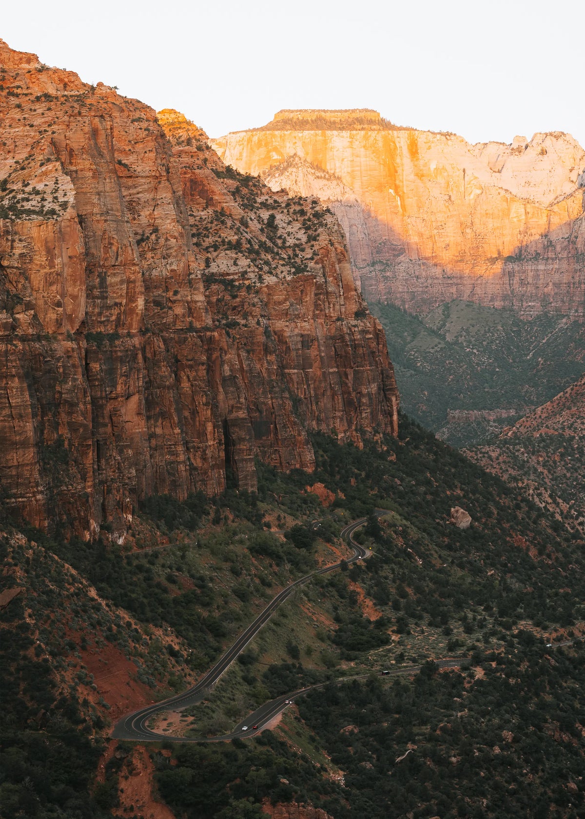 Sunrise from Canyon Overlook in Zion National Park, Utah photography print